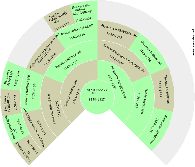 Gisèle BOURGOGNE (de) Kreis-Diagramm