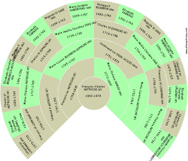 Jean CLERMONT (de) Fan Chart