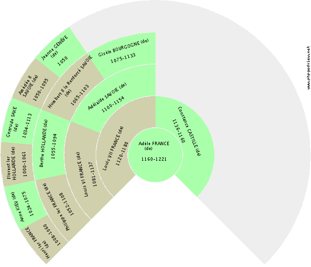 Henri IV le Grand BOURBON (de) Fan Chart
