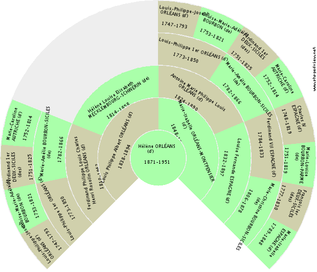 Charles VALOIS (de) Fan Chart