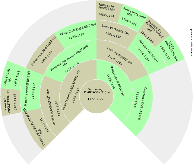 Sophie-Dorothée BRUNSWICK-LUNEBOURG (de) Fan Chart