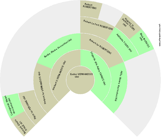 René Ier ANJOU (d') Solfjäderdiagram
